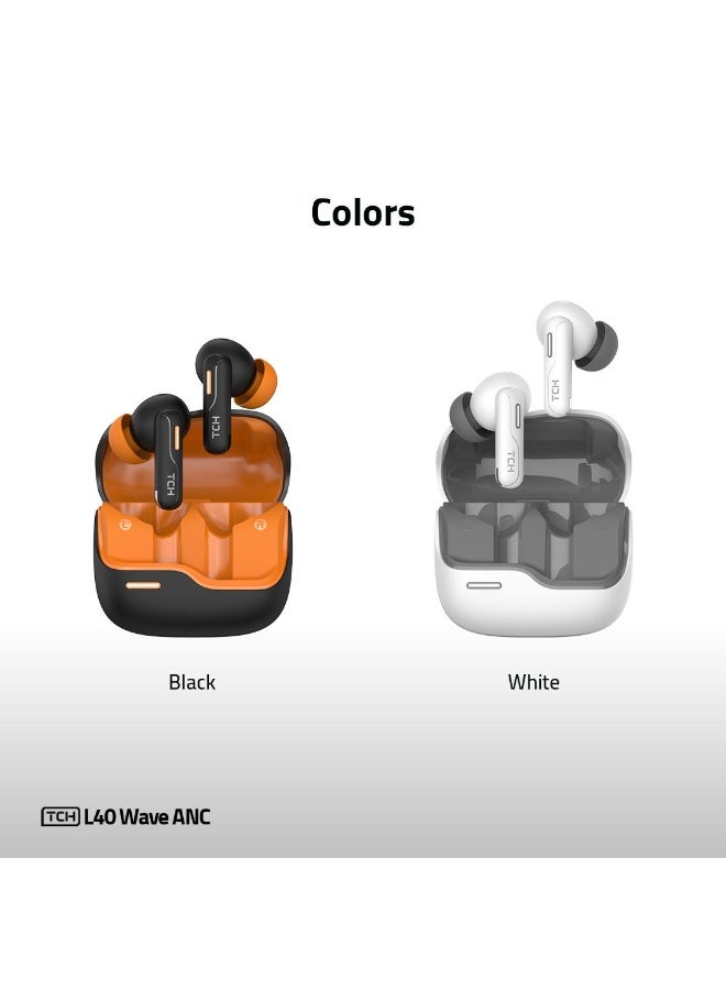 TCH Wireless Ear Buds L40 Wave ANC 5.4 Bluetooth version 10 m distance - Image 5