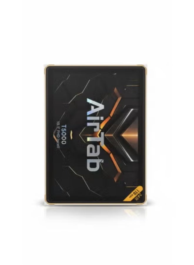 T5000 10.1-Inch FHD Android 15 Tablet with 24GB RAM, 1TB Storage, 4G LTE + Wi-Fi Connectivity, Powerful Processor, Long Battery Life, Dual Cameras, Smooth Performance for Gaming, Streaming, Work, Online Classes & Productivity – Slim, Lightweight, Portable Design for Home, Office & Travel