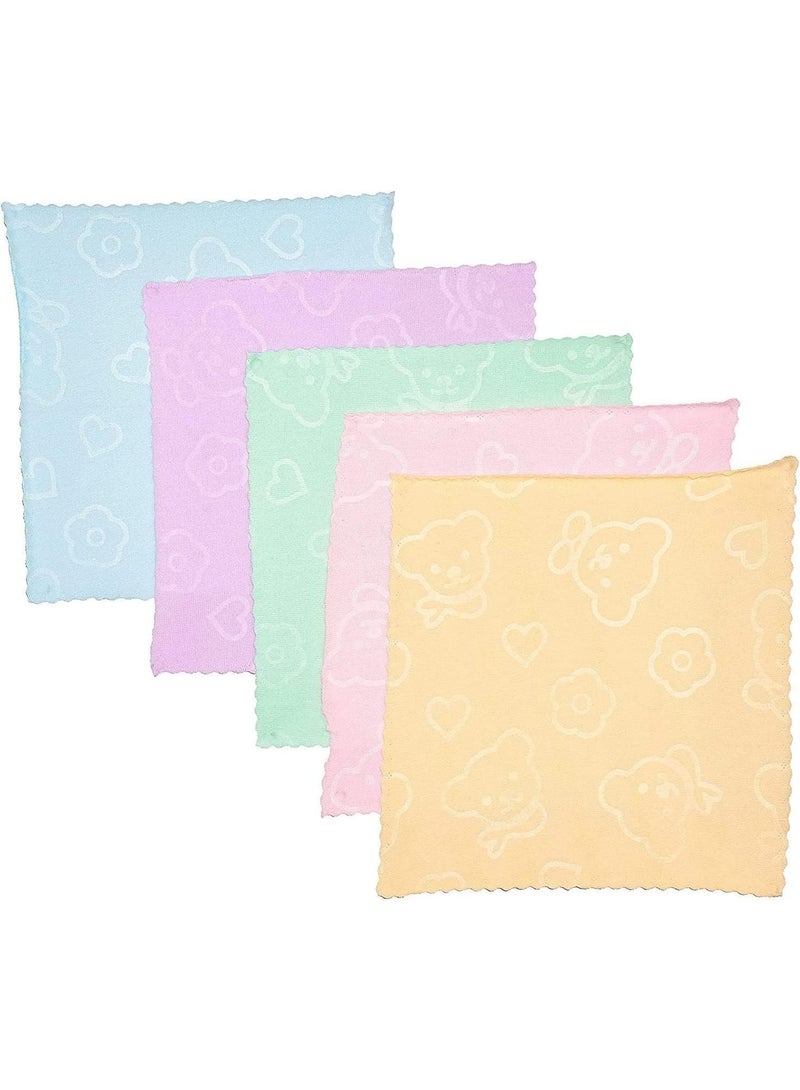 Multicolor Microfiber Cleaning Cloths Pack of 5, 30 x 30 cm, Soft Cleaning Wipes for Home - Image 1