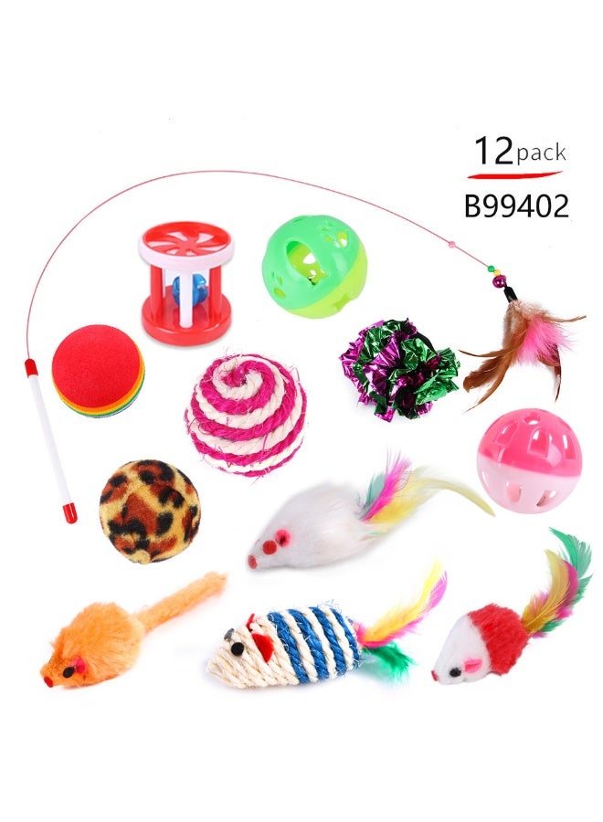 Cat Toy Set Kitten Toys Cat Ball Interactive Cat Toy Ball For Medium Sized Cats And Small Kitten