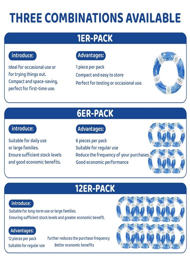 HUPIRCT 12er-Pack Refill Bags, Cat Litter Refill Bags, Diaper Refills, With Excellent Sealing and Toughness, The Refill Bag is Compatible With all Diaper Pails and Cat Litter Disposal Pails - Image 2