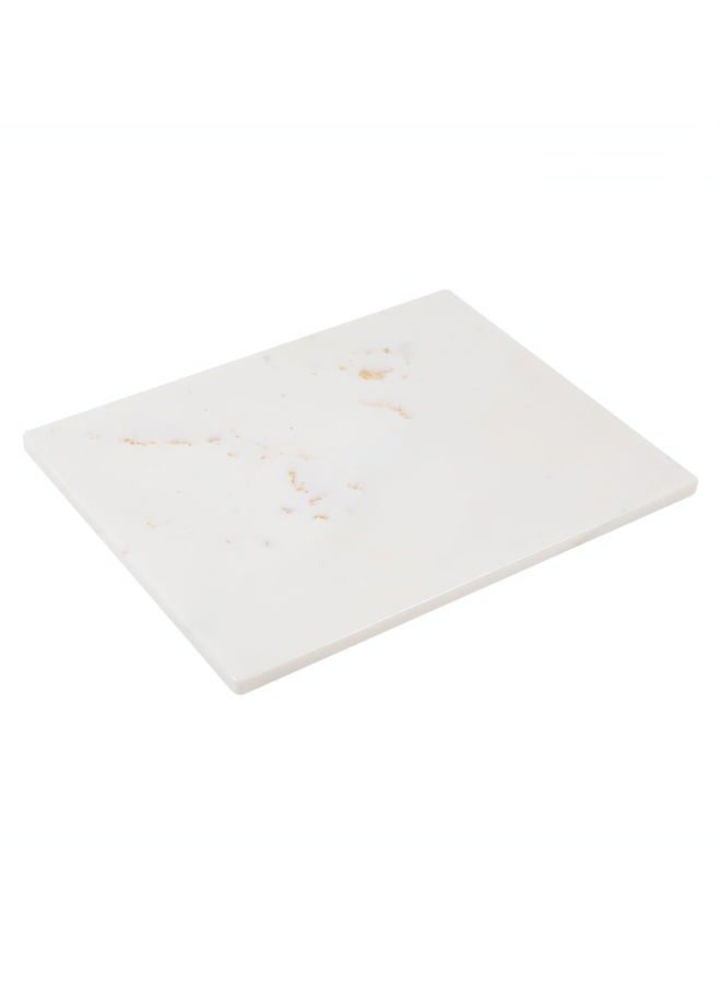 Adolif Marble Cutting Board, Large Marble Slab Pastry Board With Non-Slip Feet For Baking, Cheese, Charcuterie, Chocolate, 16x20 Inch - Image 1
