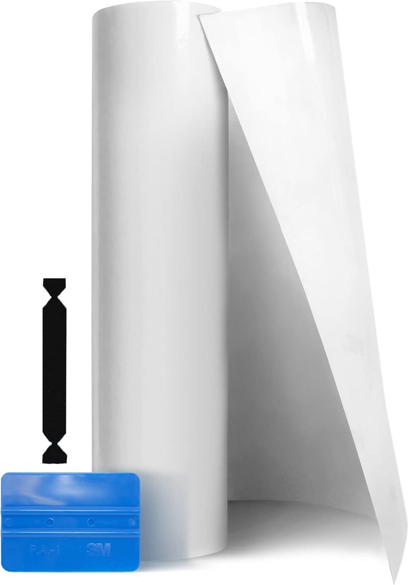 VViViD Clear Paint Protection Bulk Vinyl Wrap Film Including 3M Squeegee and Black Felt Applicator (24 Inch x 54 Inch) - Image 1