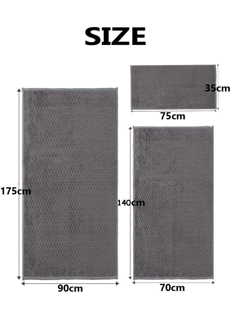 joyzzz 8 Pack Bath Towel Set, 2 Super Large Bath Towels (90*175cm), 2 Bath Towels (70*140cm), and 4 Hand Towels (35*75cm), Super Soft, Highly Absorbent Towels for Bathroom, Gym, Hotel, and Spa (Grey) - Image 4