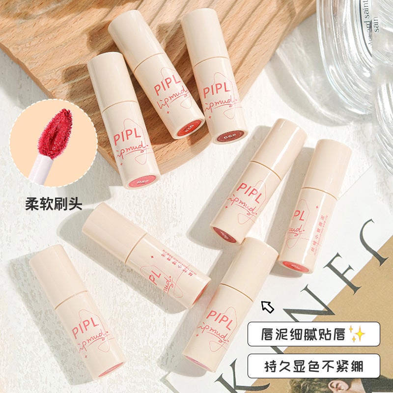 Pipl Lip Glaze Matte Velvet Matte Long-Lasting Female Niche Brand Lipstick Affordable Student Style Lip Gloss Lip Mud - Image 4
