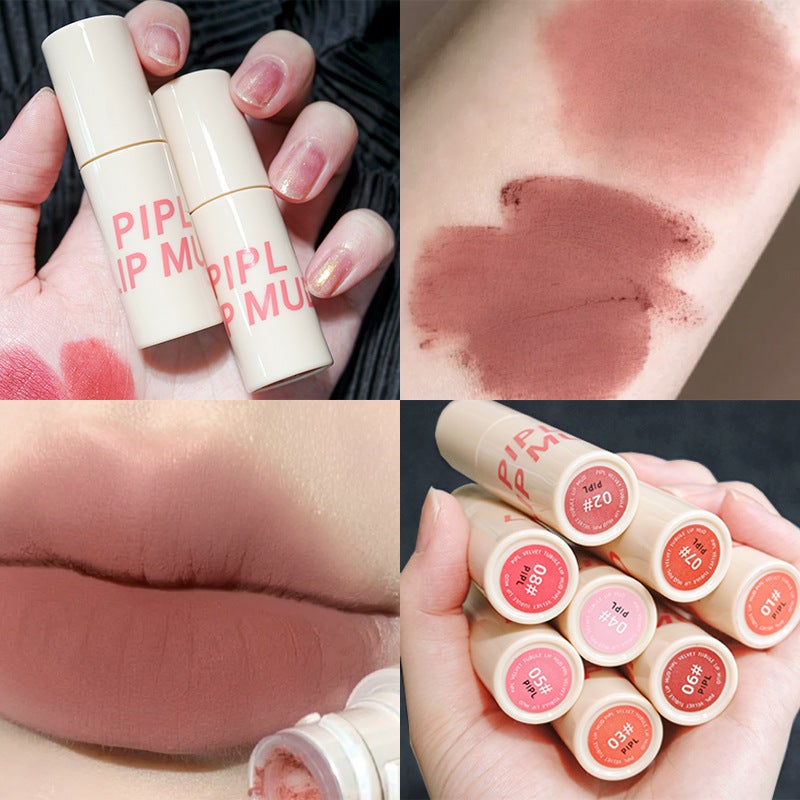 Pipl Lip Glaze Matte Velvet Matte Long-Lasting Female Niche Brand Lipstick Affordable Student Style Lip Gloss Lip Mud - Image 2