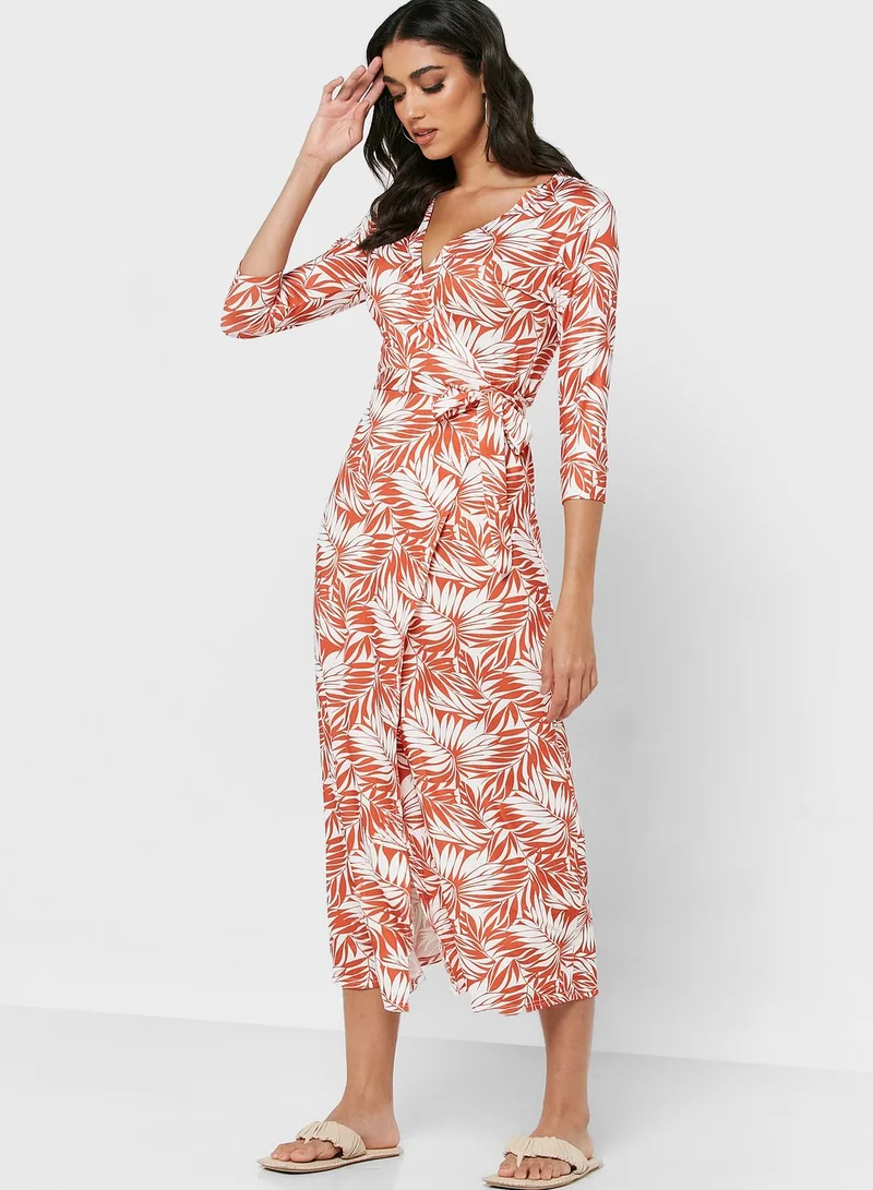 ELLA Printed Wrap Dress