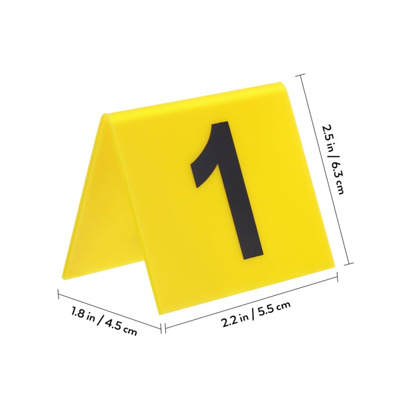 15 Pack Black Plastic Table Number Markers for Wedding Party and Events - Image 3