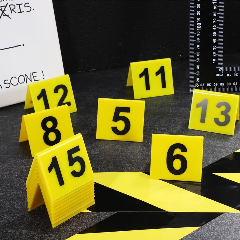 15 Pack Black Plastic Table Number Markers for Wedding Party and Events - Image 5