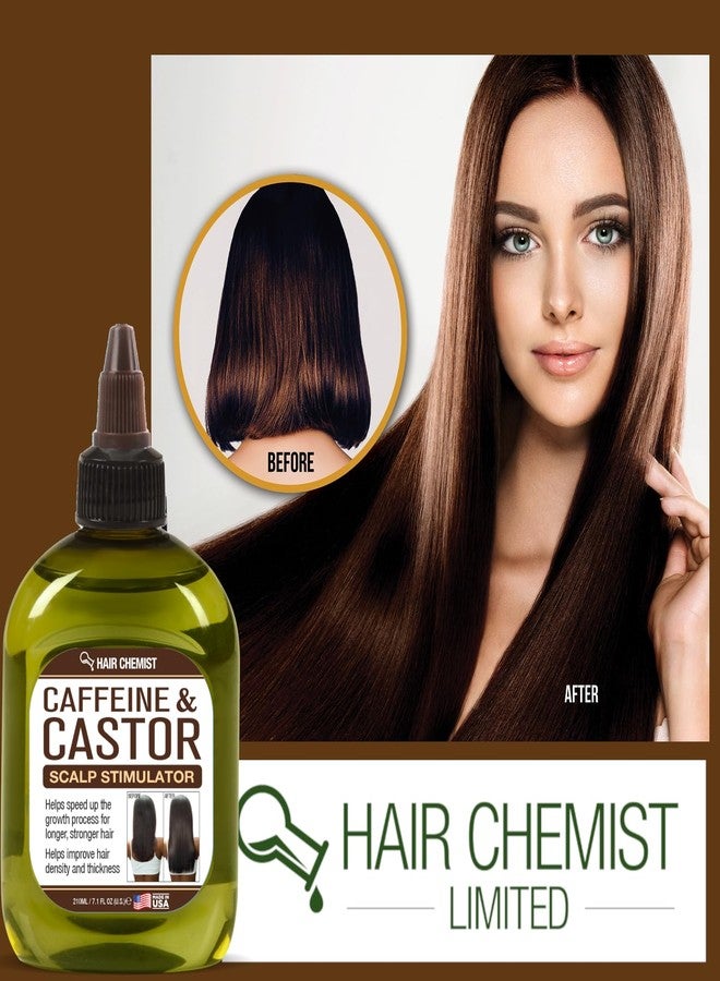 Hair Chemist Caffeine & Castor Scalp Stimulator 7.1 oz. - Scalp Hair Oil Treatment - Image 3
