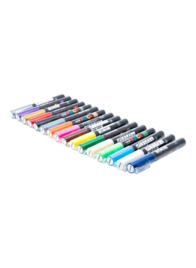 POSCA 16-Piece Bullet Shaped Paint Marker Set 0.7mm Multicolour - Image 5