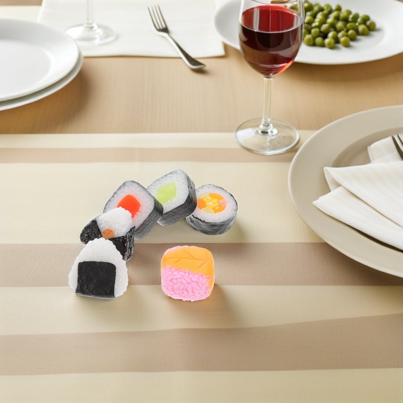 12 pcs Fake Sushi: Realistic Japanese Sushi Food Models - Lifelike Onigiri Triangle Props for Photography Display and Teaching - Japanese Scene Decoration - Image 2