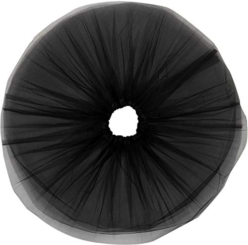 KICOFIT Tutu Skirts Women Halloween Costume Party Dress Up Running Skirt 4 Layers 5 Layers Black - Image 4