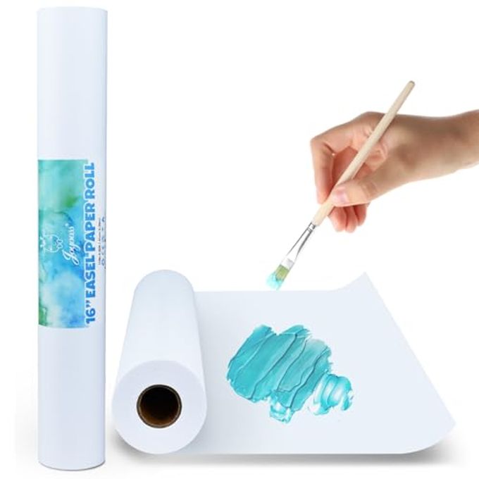 Joyooss Easel Paper Roll, Drawing Art Paper Roll for Kids 16 x 984 (82) 2 Pack Painting Roll of Paper Kid Art and Craft Coloring White Paper for Kids Wrapping Gift Activity - Image 4