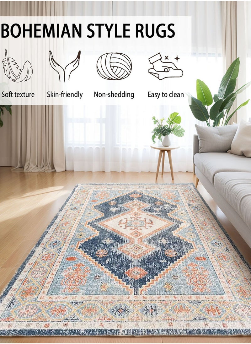 EqiEch - Sofa Carpet, Modern Style Living Room Rugs, Soft Floor Mats, Carpet Pads, Non-Slip Sofa Rugs, Washable Living Room Rugs, Persian Ethnic Style, Multiple Sizes - Image 1
