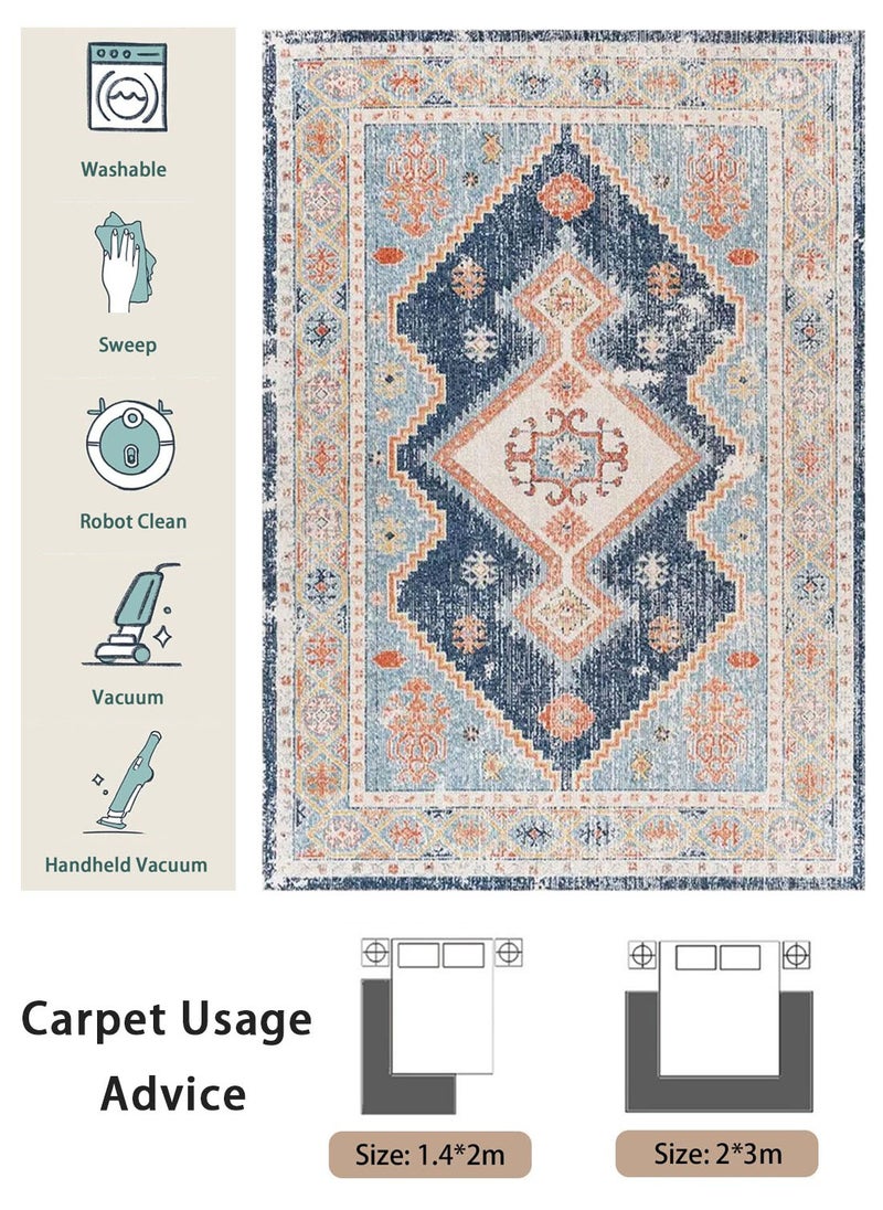 EqiEch - Sofa Carpet, Modern Style Living Room Rugs, Soft Floor Mats, Carpet Pads, Non-Slip Sofa Rugs, Washable Living Room Rugs, Persian Ethnic Style, Multiple Sizes - Image 1