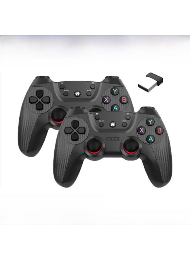 Generic 2.4g Wireless Game Controller For Android Tv Box Computer Pc One To Two Dual Player Double Strike Digital Computer Gamepad-Product Color:019 White (bare Metal)  - Image 4