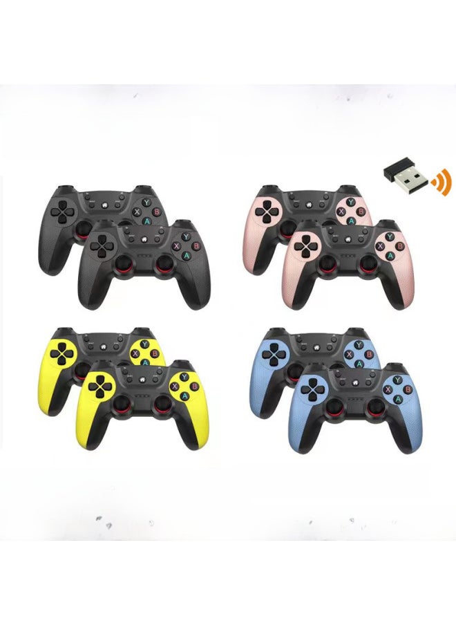 Generic 2.4g Wireless Game Controller For Android Tv Box Computer Pc One To Two Dual Player Double Strike Digital Computer Gamepad-Product Color:019 White (bare Metal)  - Image 2