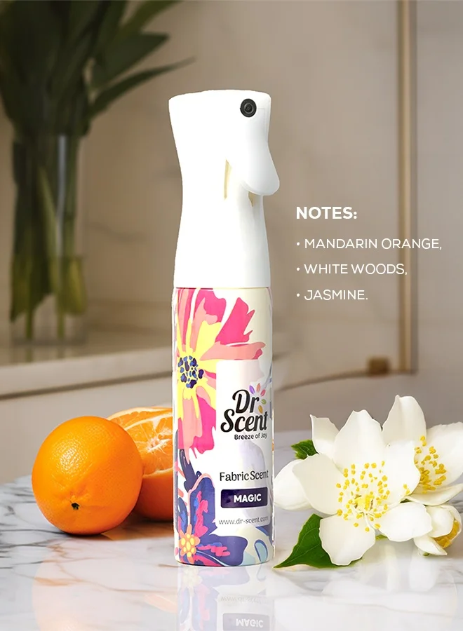 Dr Scent Fabric Spray Magic - Main note Agarwood Praline Clove - 300ml