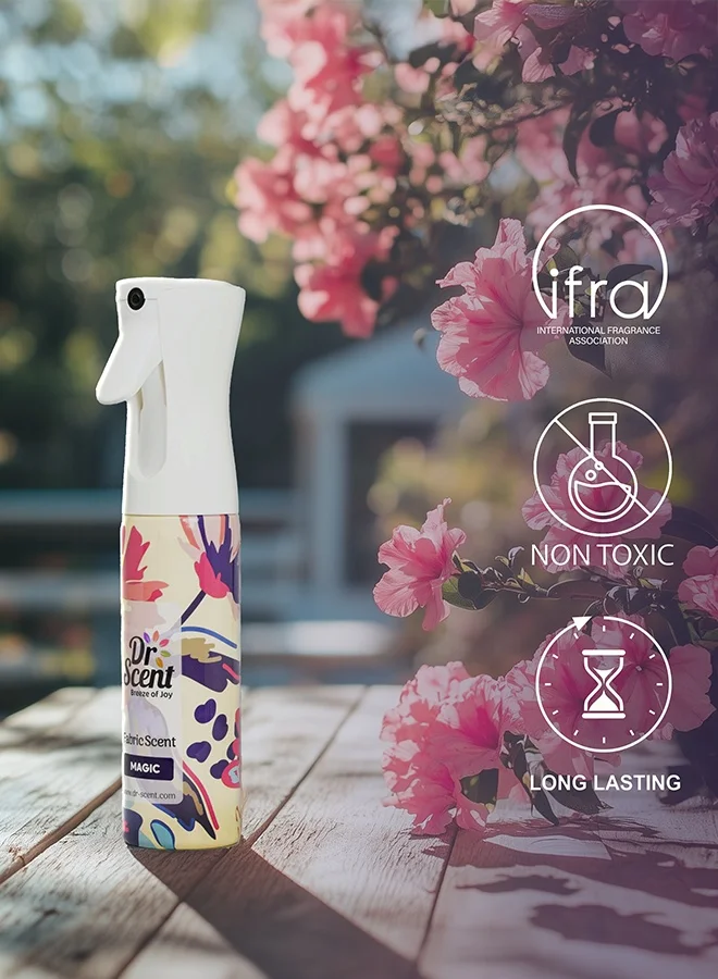 Dr Scent Fabric Spray Magic - Main note Agarwood Praline Clove - 300ml