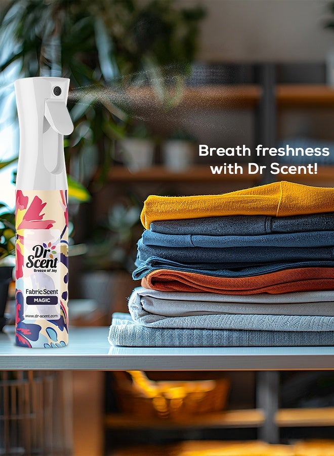 Dr Scent Breeze of Joy Fabric Spray Magic with Main note Agarwood Praline Clove (300ml) - Image 4
