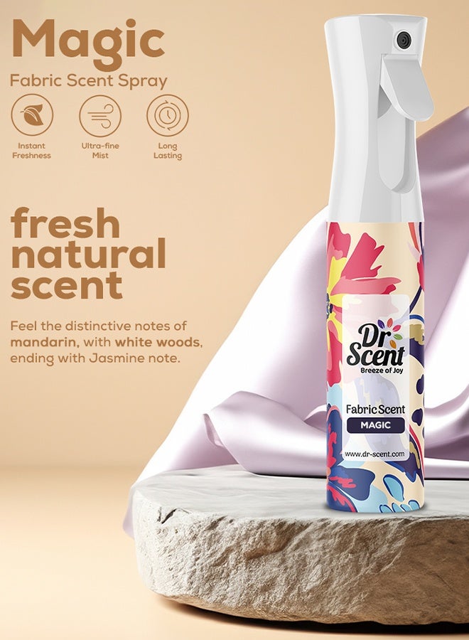 Dr Scent Breeze of Joy Fabric Spray Magic with Main note Agarwood Praline Clove (300ml) - Image 2
