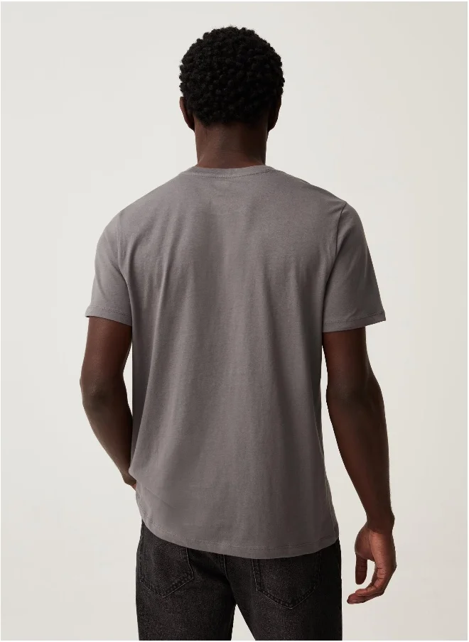 Ovs Organic cotton T-shirt with round neck