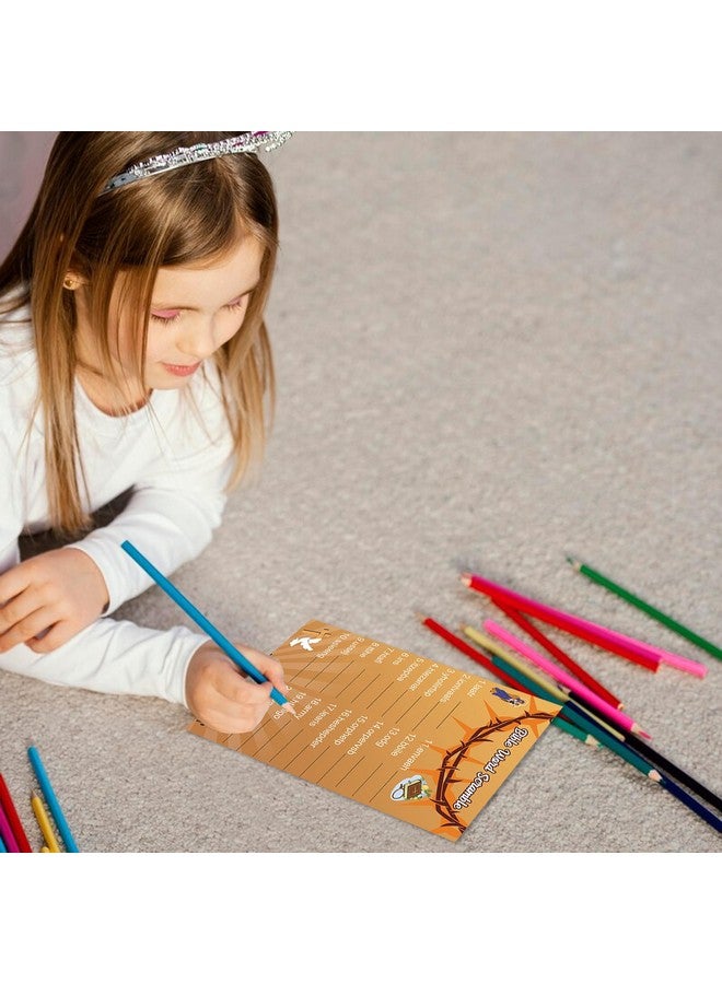 MLOLM 104 Pcs Bible Game Cards Bible Trivia Quiz Game Cards Christian Party Game for Adults and Family Religious Activities Games for Vacation Bible School Sunday Church Easter Favors Supplies Jesus - Image 5