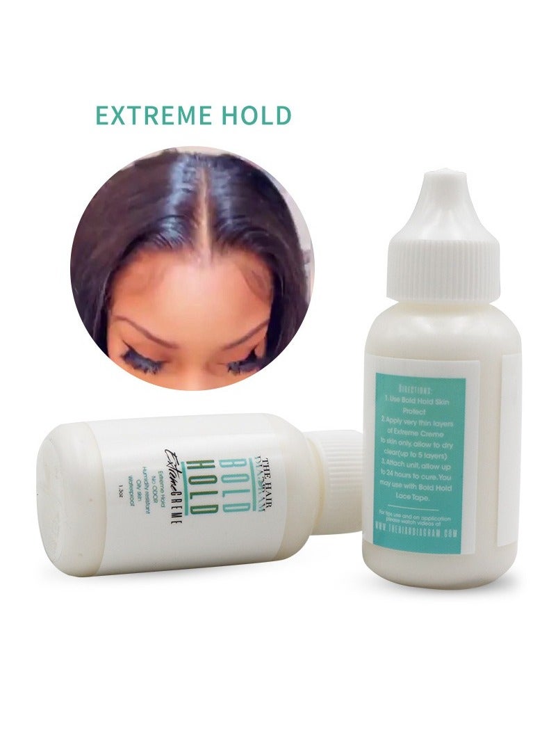 إستيل لاصق شعر مستعار دانتيل 1.3 أونصة غراء شعر آمن وغير سام وغير مرئي لقطعة شعر بولي ودانتيل إغلاق شعر مستعار دانتيل أنظمة شعر مستعار أمامي اللون 5 - Image 1