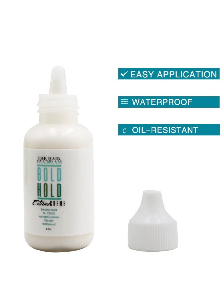 إستيل لاصق شعر مستعار دانتيل 1.3 أونصة غراء شعر آمن وغير سام وغير مرئي لقطعة شعر بولي ودانتيل إغلاق شعر مستعار دانتيل أنظمة شعر مستعار أمامي اللون 5 - Image 2