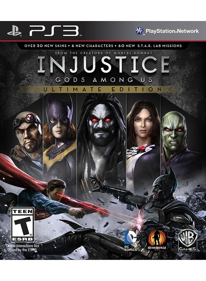 دبليو بي جيمز لعبة الفيديو القتالية "Injustice: Gods Among Us Ultimate Edition" - لجهاز الألعاب بلايستيشن 3 - playstation_3_ps3 - Image 1