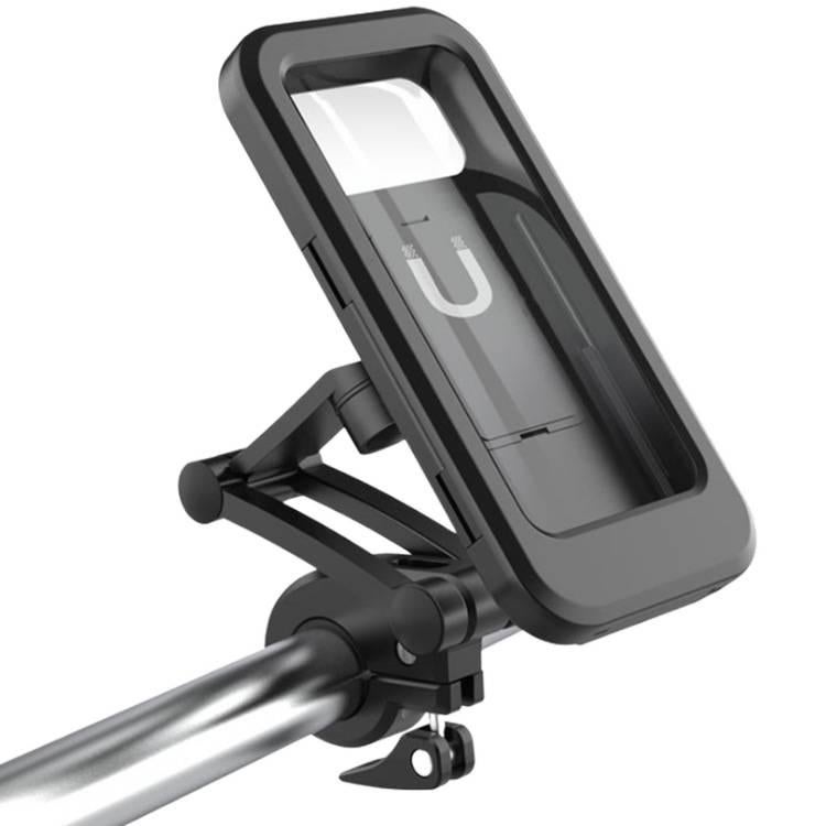 Stable Navigation Support Phone Holder Motorcycle & Bicycle in Black for Riding and Navigation Viewing Angle for Universal Fit - Image 1