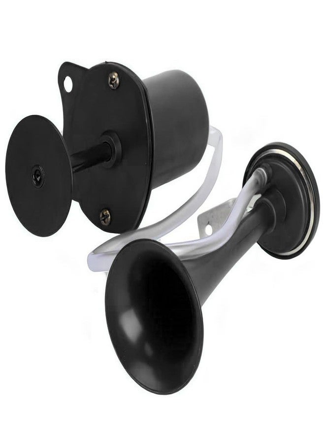 Nakazawa Bike Horn, Metal Classic Air Horns Loud Sounds Bicycle Horn,Bicycle Accessories， for any vehicles as Golf Carts, Boats, RV's, Bicycles, Motorcycles（black） - Image 1