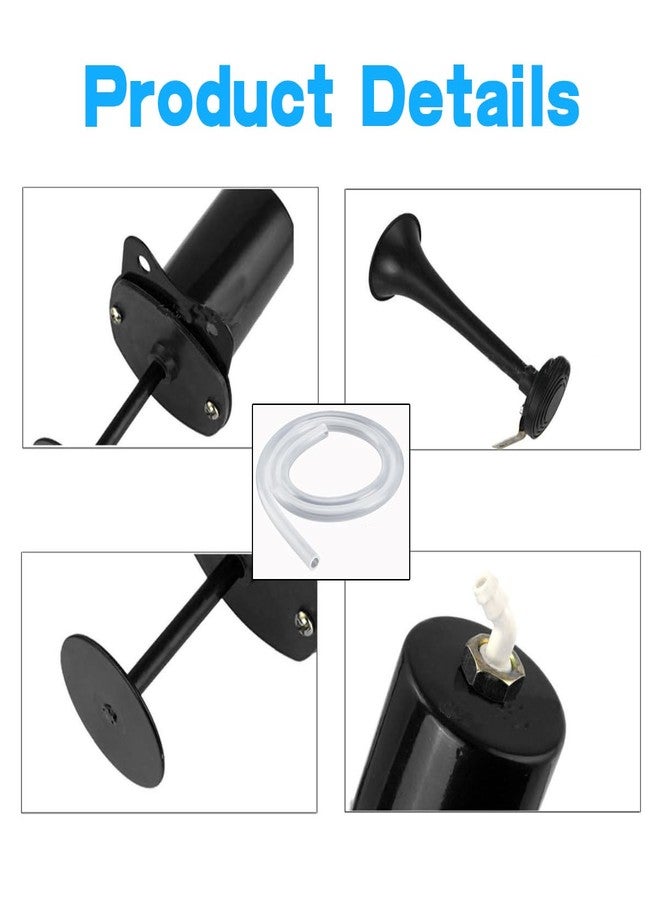 Nakazawa Bike Horn, Metal Classic Air Horns Loud Sounds Bicycle Horn,Bicycle Accessories， for any vehicles as Golf Carts, Boats, RV's, Bicycles, Motorcycles（black） - Image 3