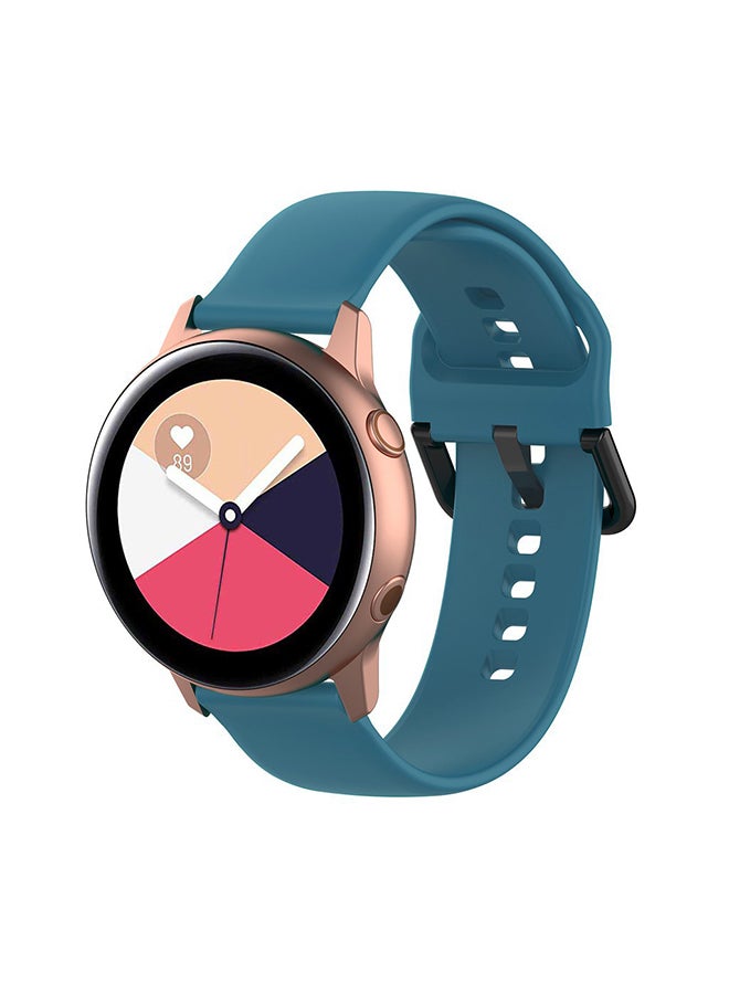 O Ozone Silicone Strap Compatible With Samsung Galaxy Watch 3 45mm / Galaxy Watch 46mm / Gear S3 Frontier / Classic / Watch GT 2 46mm Bands 22mm Soft Silicone Smart Watch Band Women- Denim Blue