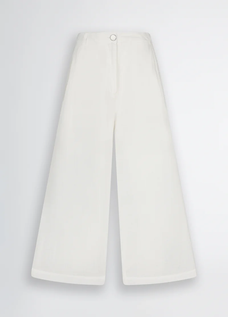 ليو جو Ramie palazzo trousers