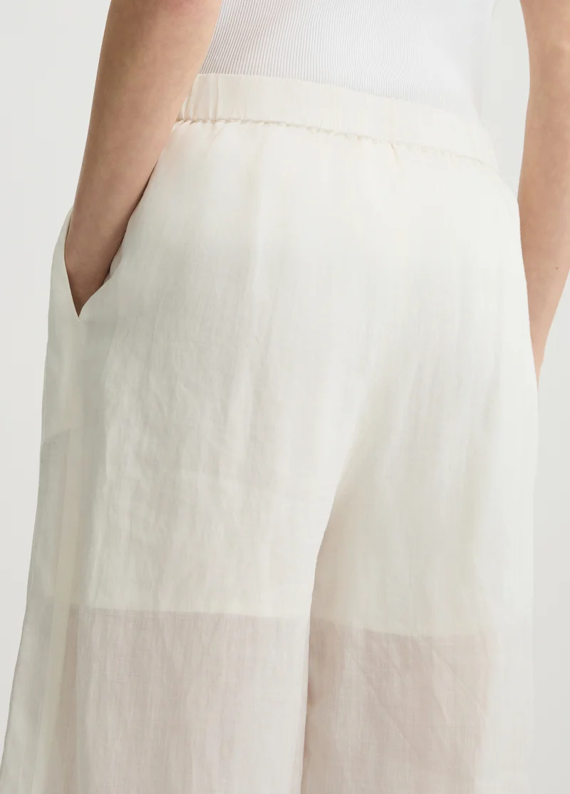 ليو جو Ramie palazzo trousers
