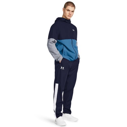 Under Armour Men's Woven Vital Workout Pants, (410) Midnight Navy/White/Midnight Navy, Small - Image 2