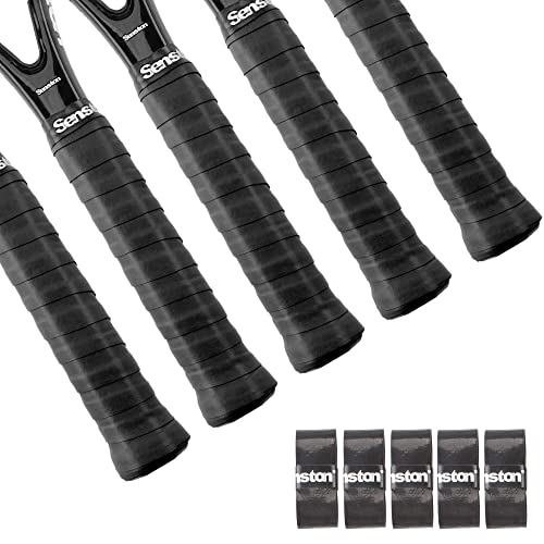 Senston Overgrips Pack of 5 Squash Racquet Grips Tennis Badminton Pickleball Racket Grip Tape - Image 1