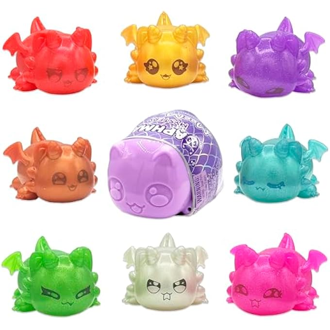 Aphmau MeeMeow Mystery Squishy Figures; Series 4 Dragons, Blind Box, 1 of 8 Possible Dragon MeeMeows, Official Merch - Image 1