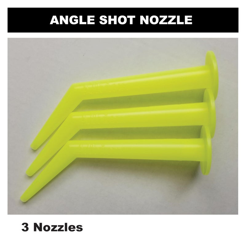 Albion Engineering Company 935-1(3 Pack) Angle Shot Plastic Nozzle for 1/10 Gallon Cartridges, Yellow, Pack of 3 - Image 2