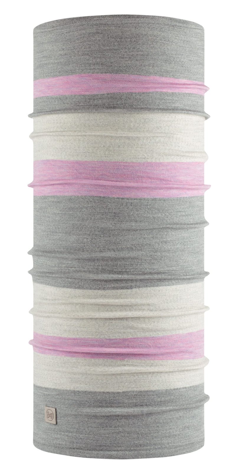 BUFF غطاء رقبة خفيف الوزن من صوف الميرينو من بوف 100 صوف مصدر بشكل أخلاقي قناع وجه ينظم درجة الحرارة رمادي فاتح حجم للبالغين