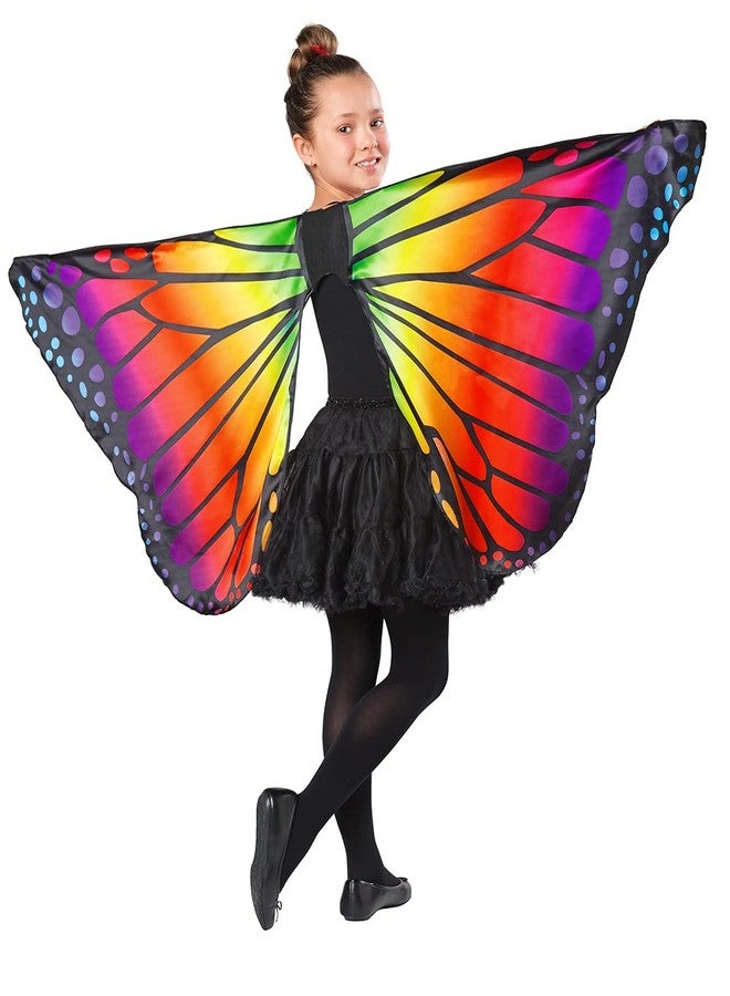 Seasons Kids Butterfly Cape Wings, One Size,Rainbow, W10351 - Image 1