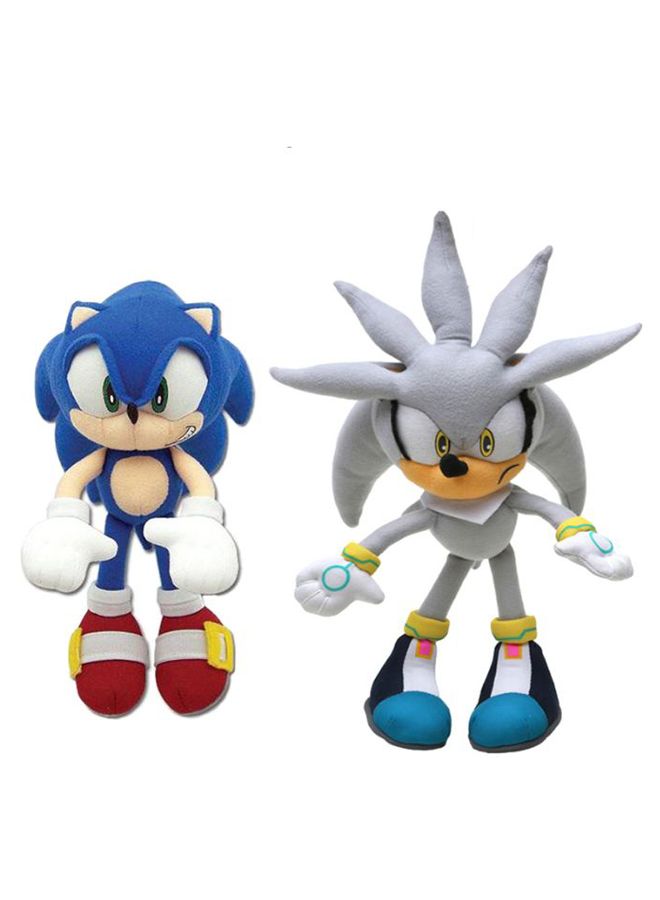 2-Piece Super Sonic Inspired Soft Toys 27cm - Image 1