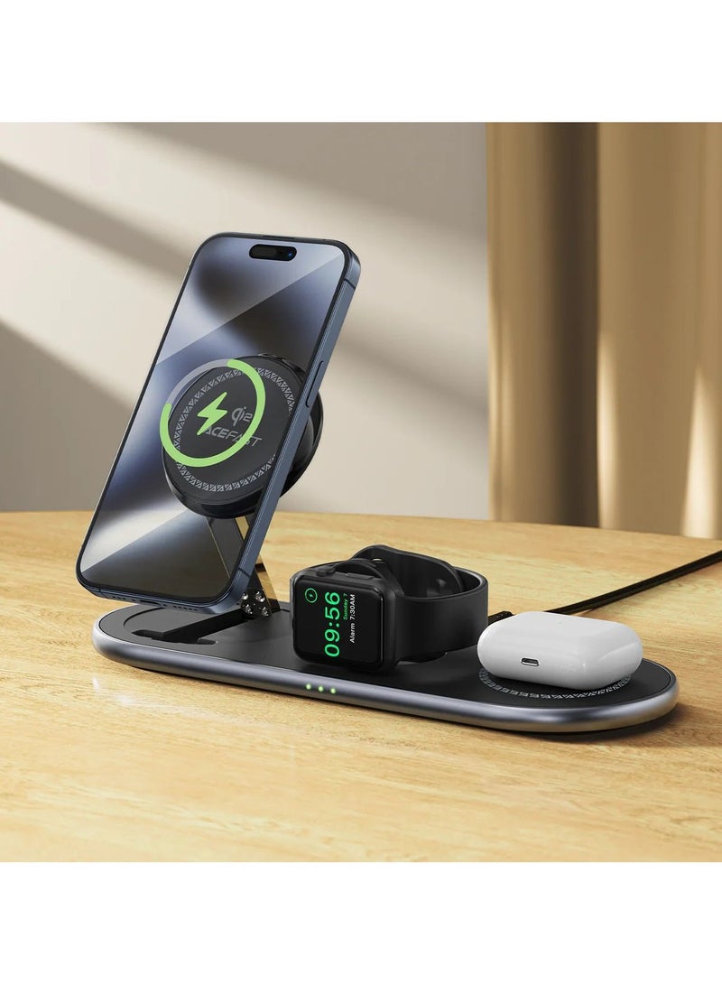 ACEFAST E19 Qi2 Desktop 3-in-1 Wireless Charging Holder - Image 5