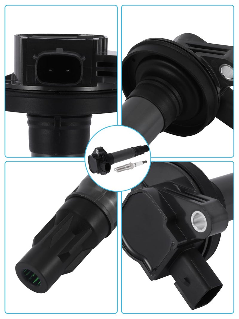TAUTOY Set of 6 UF553 DG520 Ignition Coil Pack Iridium Spark Plugs (3.5L 3.7L) For Ford Edge Flex Taurus Explorer F150,For Lincoln MKS MKT MKZ MKX,For Mercury Sable - Image 2