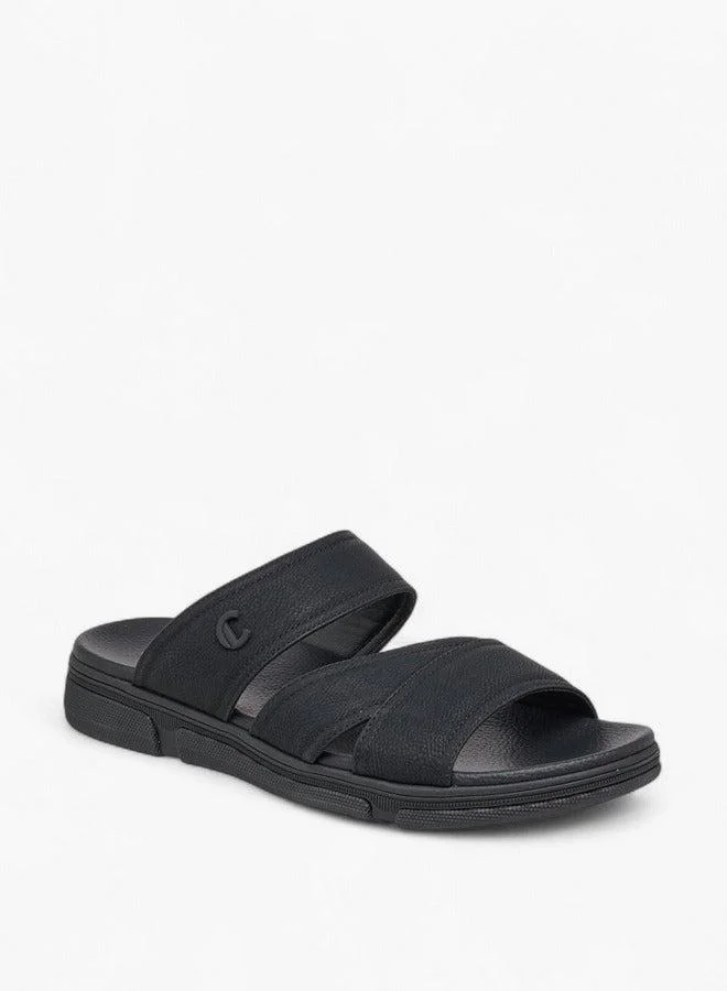 Textured Slip-On Comfort Sandals