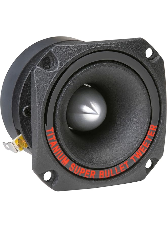 Pyramid 1 Audio Car Tweeter Speaker - Aluminum Die-Cast Frame, 300 Watt Peak, 2K-20Khz Frequency Response, 4 To 8 Ohm, Heavy Duty 30 Oz. Magnet Structure - 1 Tweeter - Tw44, Black, One Size  - Image 1