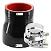 TuoLauthon ID 2 to 212 inch5163mm Silicone Reducer Coupler Hose for TurboIntakeIntercoolerExhaust Pipe 4 Layers of Polyester Reinforcement Thickness 5mm Tube Length 3inch with 2 TBolt Clamps - Image 2