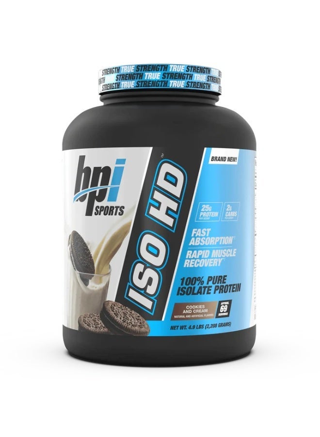 BPI SPORTS ISO HD™ - Isolate Protein Cookies and Cream 5 lbs - Image 1
